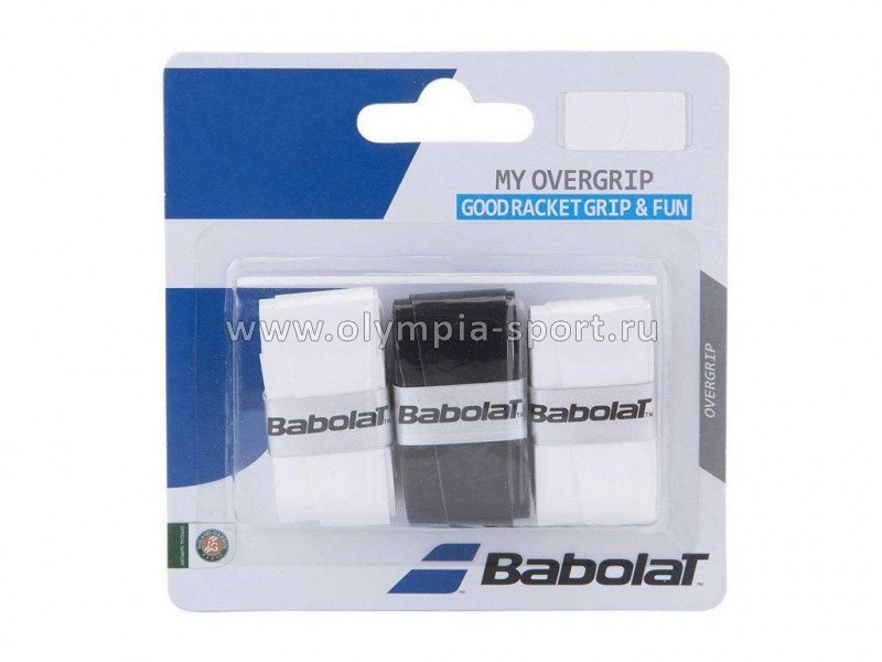 Овергрип Babolat MY GRIP, арт.653045-145, 0,6мм, 3шт. черно-белый