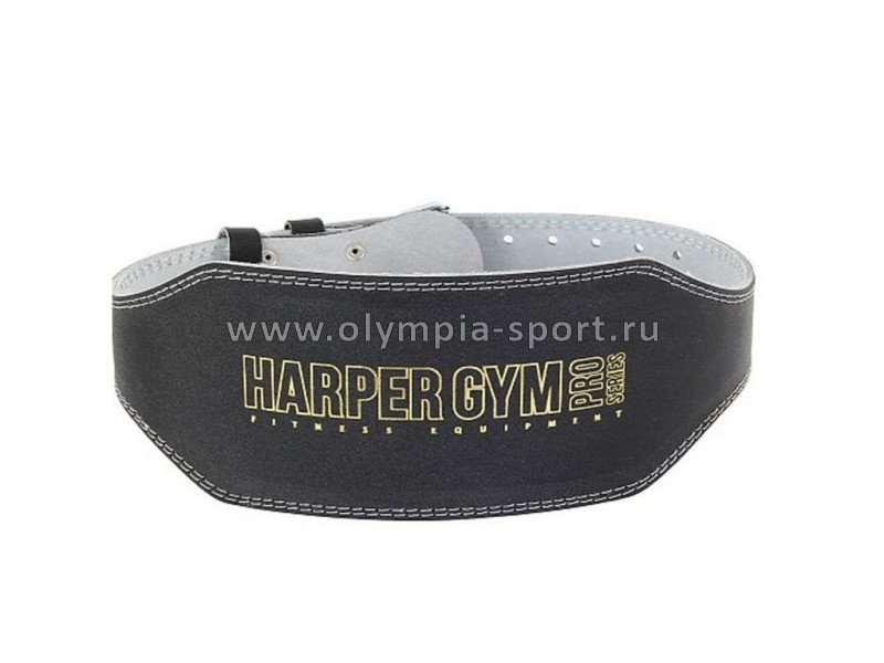 Пояс для тяжелой атлетики (широкий) Jabb/Harper Gym JE-2622 черный нат.кожа