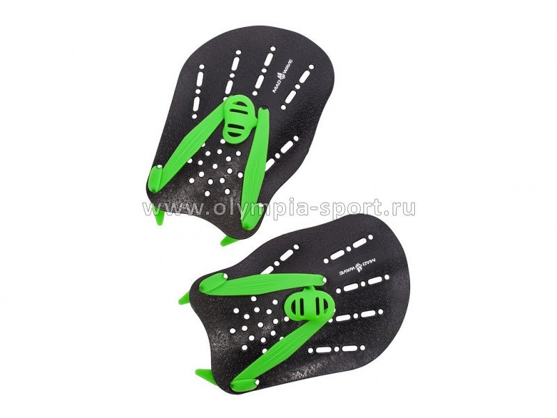 Лопатки для плавания Mad Wave Paddles, S, Black