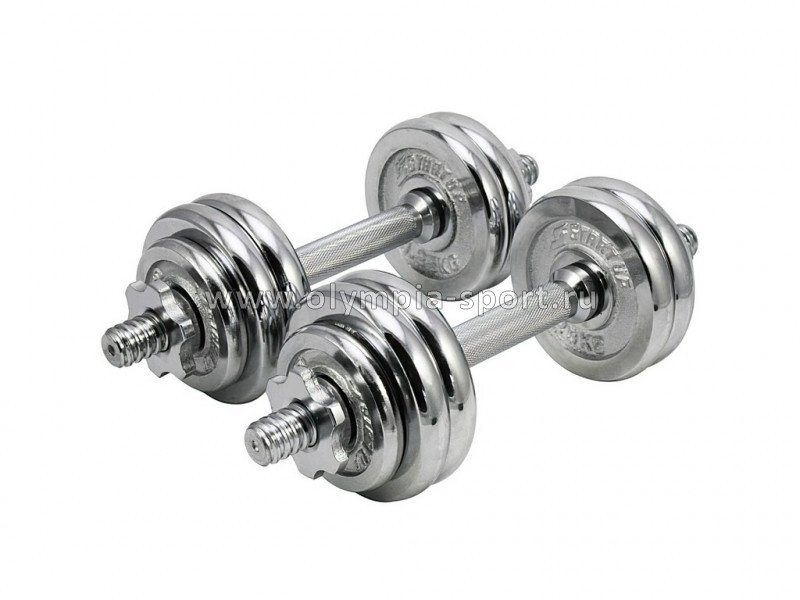 Набор гантелей Start Up HD2012 в пл. чемодане 15кг (2х7,5кг)