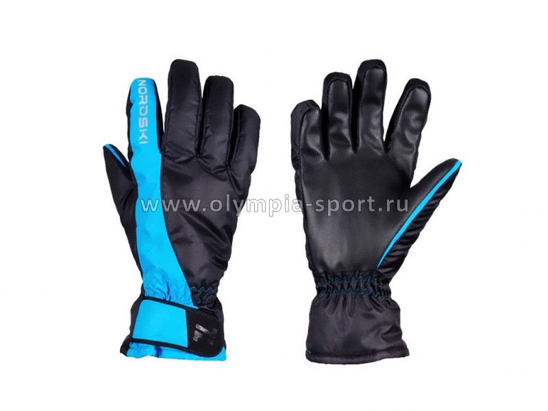 Перчатки Nordski Jr.Arctic Black/Blue Membrane