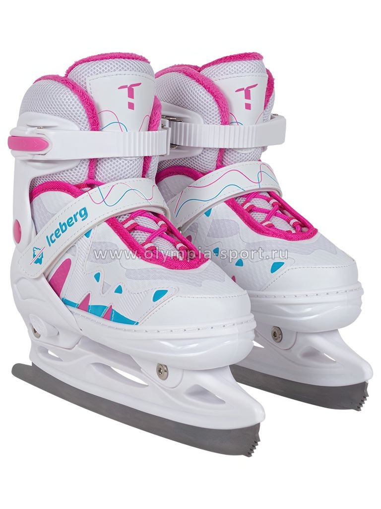 Коньки фигурные раздвижные TT Iceberg pink