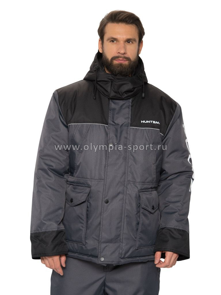 Костюм зимний Huntsman Полюс сер./черн. тк.Cell