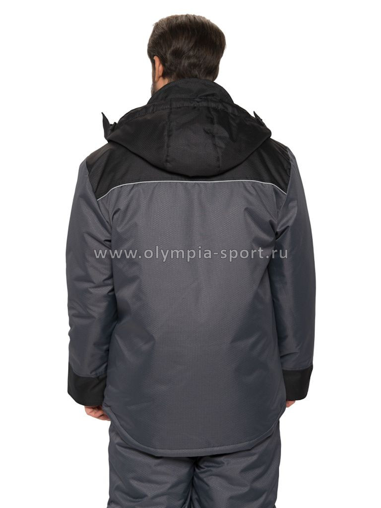 Костюм зимний Huntsman Полюс сер./черн. тк.Cell