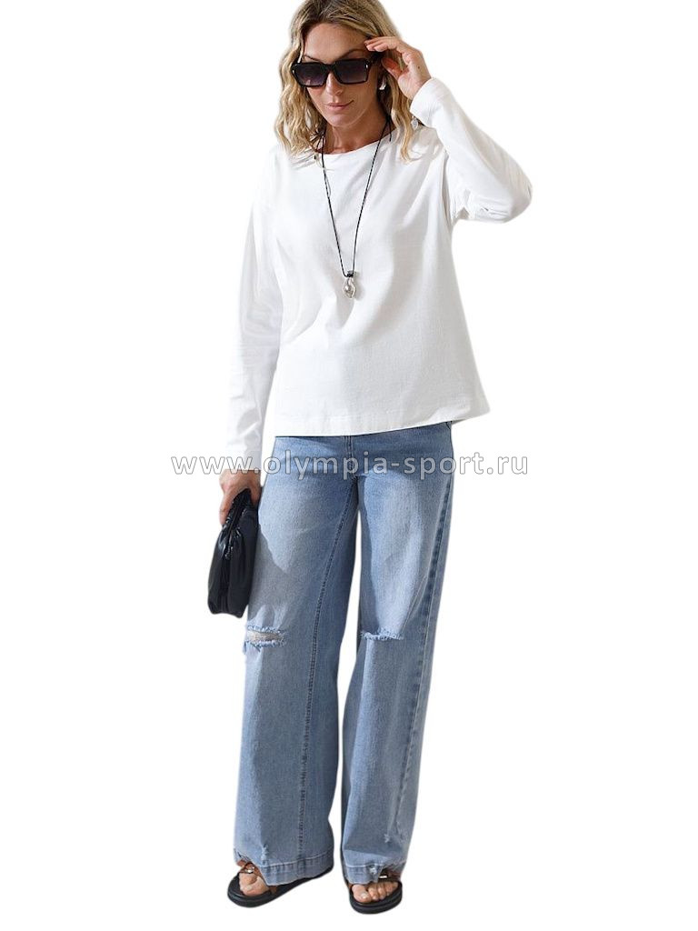 Джемпер женский Vilatte D49.147 белый