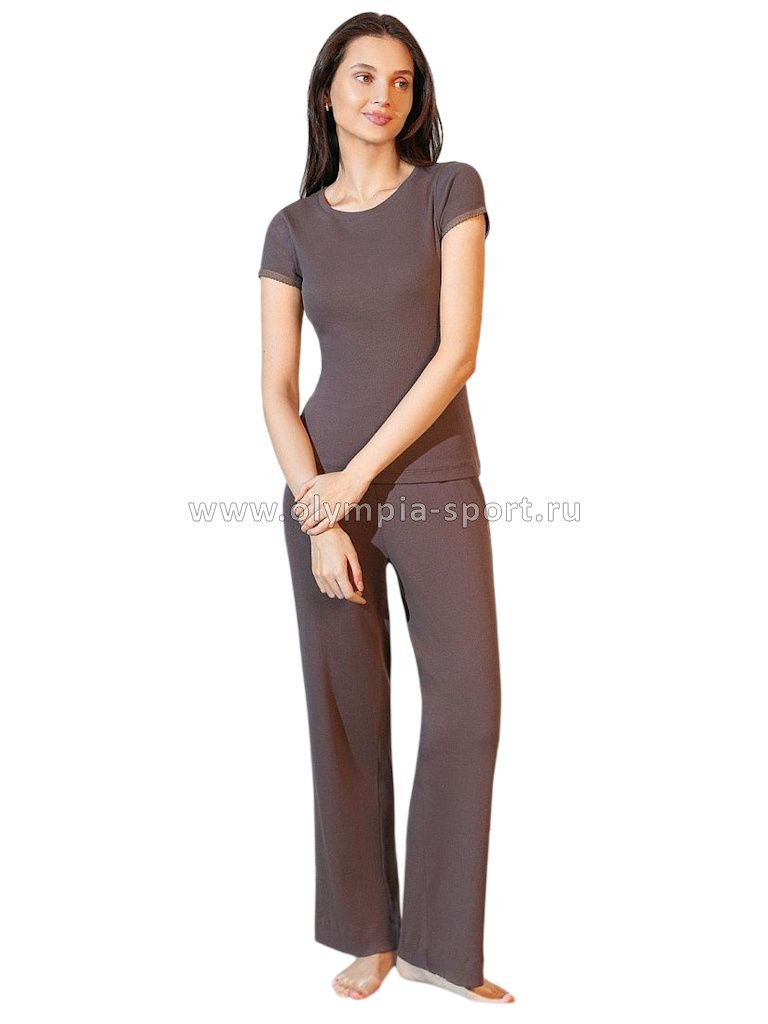 Футболка женская Vilatte D49.152 кофе